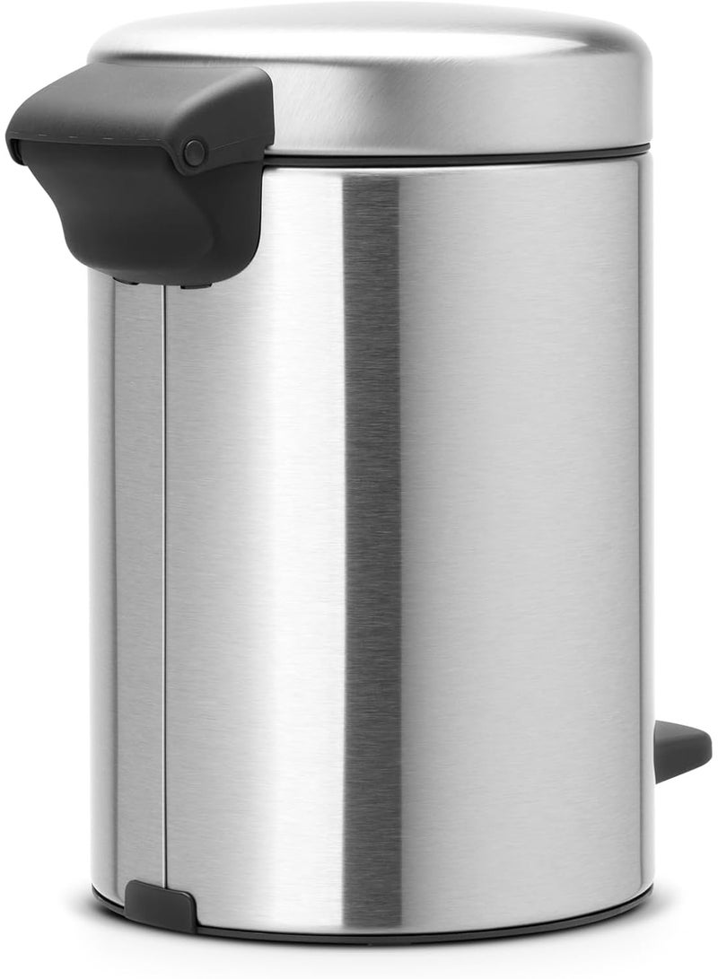 Brabantia 113222 NewIcon Pedal Bin with Plastic Inner Bucket, 3 Litre, Matt Steel - Image 2